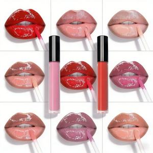 Vente en gros de gloss à lèvres brillant vegan en 141 couleurs, cosmétiques de maquillage, gloss nude brillant, marque privée - Product Image 1