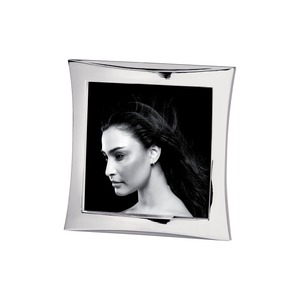 Cornice Portafoto in Metallo Lucido, Colore Argento, 10x15cm - Product Image 1