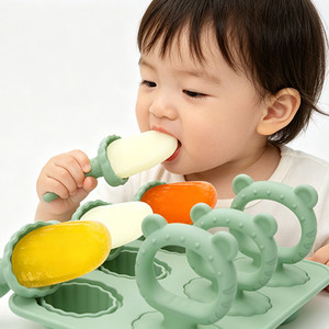 <span class=keywords><strong>Moule</strong></span> à glaçons réutilisable en <span class=keywords><strong>silicone</strong></span> en forme d'ours mignon, pour sucettes glacées, facile à démouler - Product Image 6