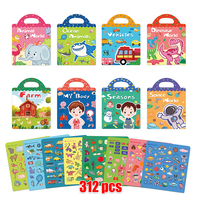 Impression personnalisée Livres d'activités pour enfants en couleur Livre d'autocollants réutilisables pour enfants