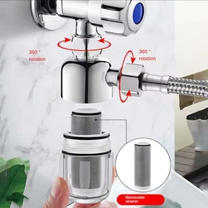 Filtre <span class=keywords><strong>de</strong></span> douche en plastique ABS, pré-filtre <span class=keywords><strong>de</strong></span> robinet domestique avec installation facile, <span class=keywords><strong>pour</strong></span> la douche <span class=keywords><strong>de</strong></span> salle <span class=keywords><strong>de</strong></span> bain - Product Image 5