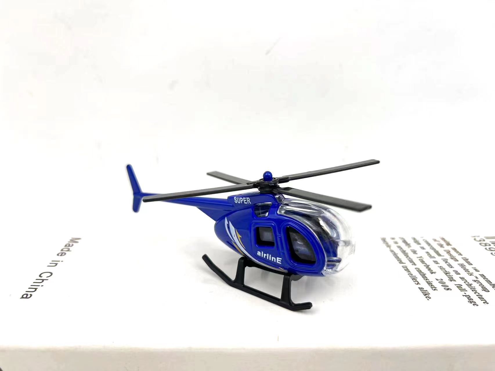 Avion en alliage 1-bleu