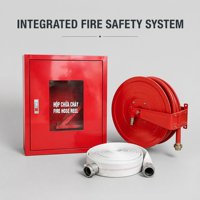 Armoire à enrouleur de tuyau d'incendie certifiée FM CE CPR, robuste, en acier rouge, pour les projets d'infrastructure en Arabie Saoudite