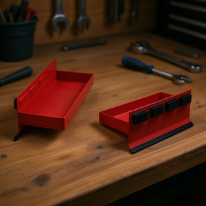 Magnetic Tray Magnetic Accessories For <b>Tool</b> <b>Storage</b> Red With Black Magnets - Product Image 3