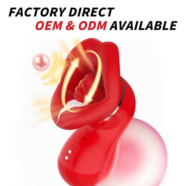 S-hadne 3 In1 Tongue Vibrator Mouth Licking Vibrator Sucking Stimulator Adult Woman Sex Toy Female Vibrator Sex Toy for Women