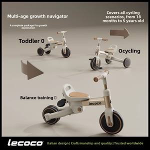 LECOCO Vélo d'équilibre léger et multifonctionnel à pédales <span class=keywords><strong>pour</strong></span> enfants de 2 à 4 ans, trotteur et tricycle en plastique pliable <span class=keywords><strong>pour</strong></span> bébés - Product Image 2