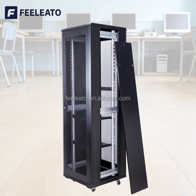 Floor Standing 19inch Rack Server SPCC Steel Data Center Cabinet IP20 Protection 18U/22U/24U/27U/37U Capacity 600x1000MM Stock