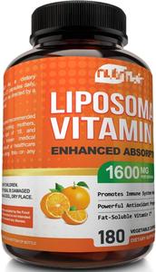 <span class=keywords><strong>Vitamina</strong></span> <span class=keywords><strong>C</strong></span> Liposomal 1600mg 180 <span class=keywords><strong>C</strong></span>ápsulas Alta Absorción Liposoluble VC Suplemento Antioxidante Apoyo al Sistema Inmunológico - Product Image 4