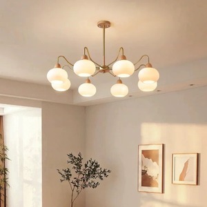 Lámpara de Techo Colgante LED de Latón Estilo Escandinavo, Luz Diurna 6000K, para Sala de Estar, Tamaño Mediano, IP54, Ra90, Garantía de 3 Años - Product Image 4