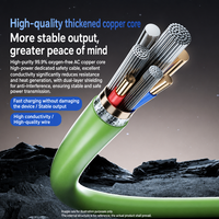 Pengisian Daya Super Cepat 240W 4 in 1 Kabel USB-A/Type-C/ Data untuk Ponsel, Tablet & Komputer