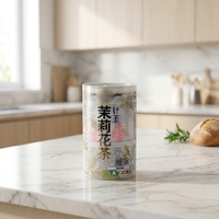 Étiquette thermorétractable durable personnalisée de haute qualité pour l'emballage des boissons, pour les bouteilles de thé au jasmin