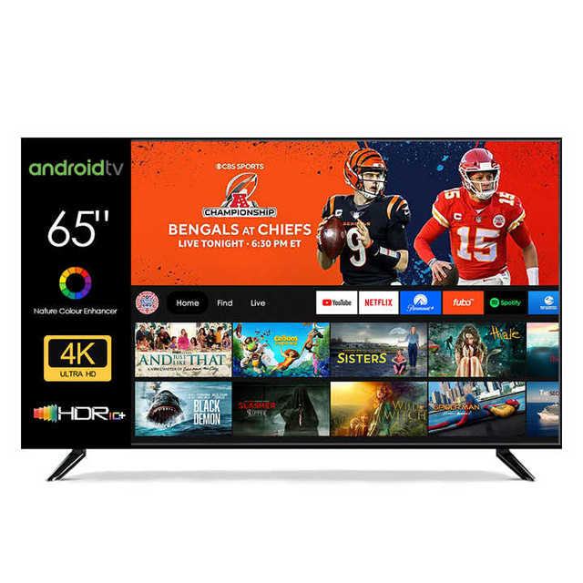 Matrixway 4K Smart TV 65/75/85 Inch Android HDTV LED Built-in Speaker Voice Function Wi-Fi Game Mode Customizable Resolution
