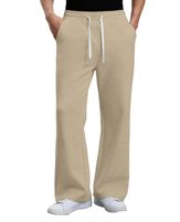 Pantalon de survêtement ample pour homme, coupe bootcut, jambe large évasée, taille élastique avec cordon de serrage, en coton, pour la détente, l'entraînement, la gym et la course à pied