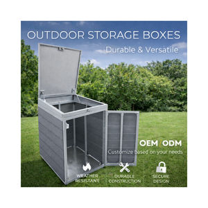 Couverture de poubelle extérieure décorative pliable murale en métal de qualité supérieure, résistante à l'eau, pour usage en jardin EDPTBC000 - Product Image 6