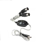 Voxfull UM200 USB 2.0 A Stecker auf 8-Pin Mini-DIN MIDI-Kabel mit Reinkupfer für Keyboard und Heim-Musikproduktion