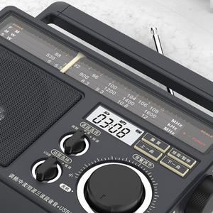 Radio Portátil de la Mejor Calidad, Estilo Vintage, Anti-interferencias, Alta Potencia, Profesional, USB/MP3/Tarjeta SD, Radio Multibanda - Product Image 5