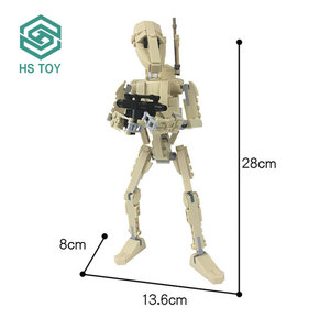 HS Buildmoc B1 combat droïde petit Robot Intelligent bloc ensemble jouet pour enfants éducatif - Product Image 3