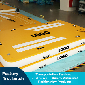 แพลตฟอร์มเป่าลมลอยน้ำได้แพลตฟอร์มตกปลาแบบเป่าลมได้พรมวิเศษเตียงลอยน้ำได้แบบหลายคนสันทนาการ - Product Image 4