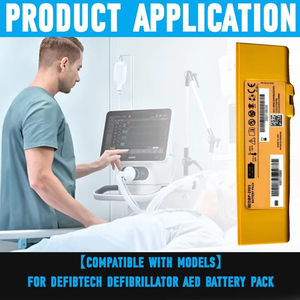 Jiazijia DBP-2003 リチウムイオン電池交換用バッテリー Defibtech View AED Pack EXP 9/30/2026 12V 2.8Ah用 - Product Image 5