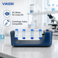 Agitateur rotatif de laboratoire VIKERI MX-RL-E, vitesse réglable 0-80 tr/min, mélangeur de tubes, affichage numérique, commande par bouton, moteur DC longue durée