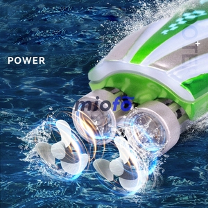 Mini 2.4 Gam RC tàu cao tốc Tiny Rái cá thuyền điều khiển từ xa với đèn sôi động không thấm nước di động cho bất cứ nơi nào chơi - Product Image 5