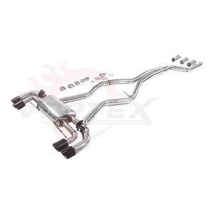 ท่อไอเสียสแตนเลส Vortex สำหรับ BMW M440i G22 B58 3.0T Valvetronic Catback ปลายท่อคาร์บอนไฟเบอร์แบบ Quad พร้อมเสียง Rumble - Product Image 2
