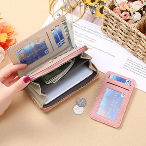 Wholesale Ladies Clutch Purse Phone <b>Wallet</b> Credit <b>Card</b> Bag <b>Holder</b> Classical Id <b>Card</b> <b>Holder</b> Long Leather <b>Wallets</b> for Women - Product Image 5