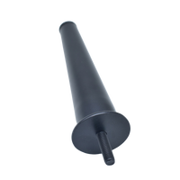 Vente en gros de remplacement de pieds de chaise ronds en métal noir mat 140 + 30mm