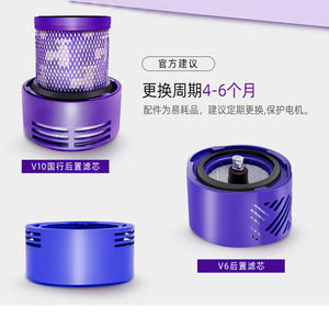 Filtres pour aspirateur Dyson V6 V7 V8 V10 V11 V12 V15 Hepa, brosses motorisées pour sols réutilisables, usage domestique - Product Image 3