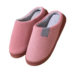 Non-slip Soft Shoes Flat Men Women Winter ad autumn Warm Fur Slippers Home Indoor Bedroom Couple indoor Slippers