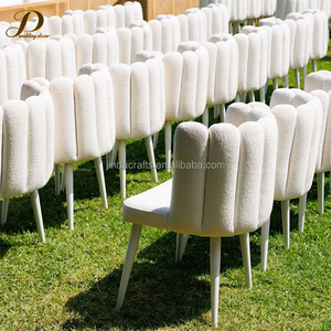 Housse élastique JINDA pour tabouret carré blanc chaud, housse de <span class=keywords><strong>chaise</strong></span> de réception de mariage, housse de pouf en cuir souple lavable - Product Image 5