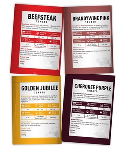 Hạt Giống Cà Chua 16 loạt các gói gia truyền Tiny tim <span class=keywords><strong>Cherry</strong></span> Beefsteak Roma xác định không xác định không biến đổi gen cho chậu hoa trồng - Product Image 5