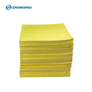 공장 직송 공급 흡착성 경량 산업용 황색 화학 흡수제 면패드 - Product Image 1