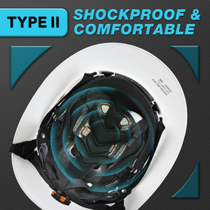 <span class=keywords><strong>Casco</strong></span> <span class=keywords><strong>de</strong></span> Seguridad Industrial ANSI Z89.1 Tipo II Clase C con Borde Completo, Personalizable, para Construcción, Venta al Por Mayor, Color <span class=keywords><strong>Blanco</strong></span> - Product Image 2