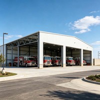Garage in acciaio a struttura singola personalizzato per camion, rimorchi e veicoli pesanti: ideale per parcheggio di veicoli di grandi dimensioni