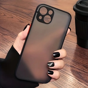 เคสโทรศัพท์กันกระแทก TPU+PC  แบบด้าน  วัสดุซิลิโคน  สำหรับ iPhone 16 13 14, 15, 17 Pro Max Air 11  ผิวสัมผัสนุ่มแบบด้าน - Product Image 2