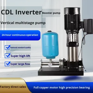 ปั๊มน้ำสเตนเลสแบบหลายใบพัดแนวตั้ง CDL พร้อมระบบปรับความถี่และอุปกรณ์จ่ายน้ำคงที่ - Product Image 5