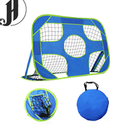 But de football pliable léger JH avec trous de pratique de tir - Filet de football pour enfants, extérieur/intérieur