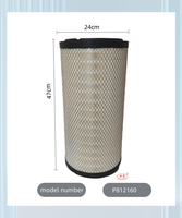 Filtre à air pour Excavator Engine Truck Truck Models 11110175 11110176 PU2447 AF25748 + AF25749 04710326 04710328 High Quality