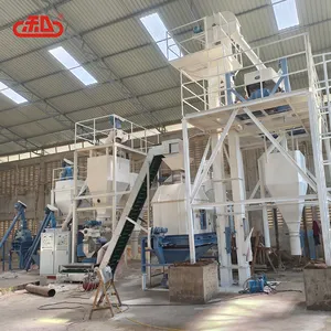 3t/h pellet food making plant horizontal type animal feed production line