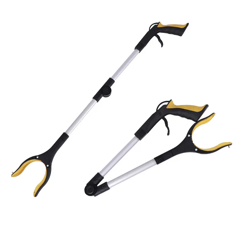 Ferramenta grabber longo, dobrável 34 "para idosos grab it ferramenta de alcance com garra giratória + ímãs