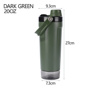 Maßgefertigte 20 oz Doppelwandige Vakuumisolierte Edelstahl-Protein-<span class=keywords><strong>Shaker</strong></span>-Flasche Fitness-Mixer-Becher mit Trageschlaufe - Product Image 5