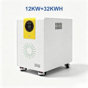 สถานีไฟฟ้าไฮบริดออลอินวัน 12KW+32KWH พร้อมแบตเตอรี่ลิเธียม LiFePO4 ระบบกักเก็บพลังงานแสงอาทิตย์ สำหรับใช้ในบ้านและเป็นแหล่งพลังงานสำรองในกรณีฉุกเฉิน - Product Image 1