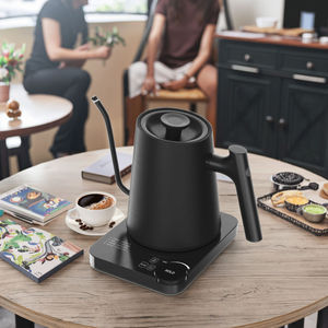 Electronic Gooseneck Stainless Steel Temperature Control Electric Kettle for Hotel Use <b>Portable</b> <b>Coffee</b> Tea <b>Maker</b> Automatic - Product Image 1