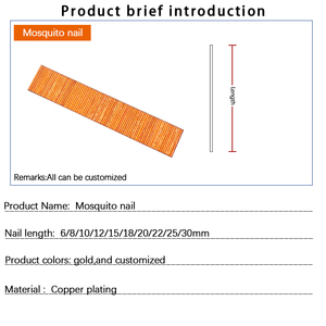 Clous communs en acier galvanisé industriel lisse <span class=keywords><strong>sans</strong></span> tête de calibre 23 clous anti-moustiques en acier 6/10 fer et cuivre - Product Image 6