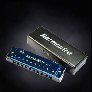 Armónica Diatónica <span class=keywords><strong>Blues</strong></span> EN LA Llave de 10 Agujeros 20 Tonos Instrumento Musical Armónica Cromática para Niños - Product Image 4