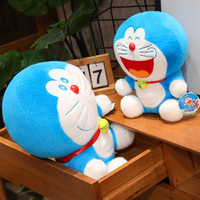 Peluche Doraemon, Chat Robot Souriant 4D, Peluche de Poche Bleue et Blanche, Personnage d'Anime, Décoration de Chambre, Jouet en Peluche OEM