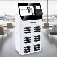 Station de partage de batteries externes mobiles à 18 emplacements avec certificat CE FCC, pour restaurants, avec POS et combinaisons multiples