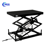 Nouvelle plateforme élévatrice à ciseaux électrique KUNSHENGLONG KSL-750-DD 750x550mm à double moteur et double couche, capacité de levage 350 kg, petit élévateur