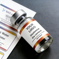 Étiquettes en vinyle premium résistantes aux UV 3ml 5ml 10ml pour peptides de musculation et l'industrie du fitness